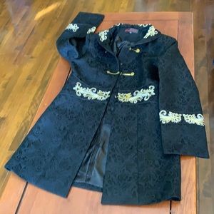 Black with gold coloured ornaments jacket